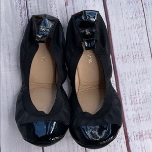 Yosi Samra Black Patent Ballet Flats